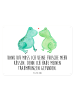 Mr. & Mrs. Panda Blechschild Frosch Liebe mit Spruch in Weiß