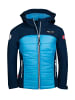 Trollkids Hybrid Softshell Jacke "Lysefjord" in Marineblau/Mittelblau