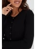 PULZ Jeans Strickjacke in schwarz