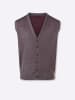 WITT WEIDEN Strickweste in burgund-meliert