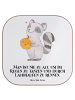 Mr. & Mrs. Panda Untersetzer Waschbär Kürbis mit Spruch in Weiß