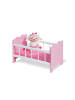 Pinolino Puppenbett Jasmin, 4-tlg. in Rosa,Weiß, 50 x 29 x 29 cm