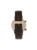 Simplify Die 3300 Lederarmbanduhr in Dark Brown/Gold