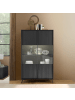 CALICOSY Geschirrschrank KOPENHAGEN in Schwarz - (W) 104  x (H) 174  x (L) 40 cm