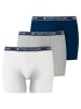 Tom Tailor Boxershorts 3er Pack in Grau / Weiss / Navy