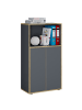 VCM  Büroschrank Aktenschrank Sideboard Salia 3fach in Anthrazit