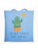 Mr. & Mrs. Panda Schultasche Kaktus Sonne mit Spruch in Sky Blue