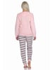 NORMANN Frottee Schlafanzug Bündchen - 77699 in rosa
