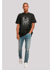 F4NT4STIC Oversize T-Shirt Guns 'N' Roses Skull and Pistols in schwarz
