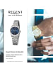 Regent Analog-Armbanduhr Regent Metallarmband grau, silber klein (ca. 27mm)