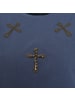 Roberto Geissini Cross-Wings T-Shirt Dunkelblau