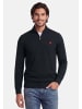U.S. Polo Assn. Stehkragenpullover USKnooxx – Herren Half-Zip Strickpullover in Schwarz-Rot