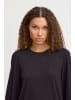 PULZ Jeans Langarmbluse PZJANE 3/4 sleeve Tshirt 50208232 schlichte Bluse in Schwarz