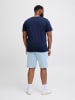 JACK & JONES PLUS Sweat-Shorts in Chambray Blue