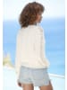 Vivance Ajourstrickjacke in creme