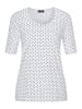 GOLDNER Shirt Shirt in weiß / schwarz / gemustert