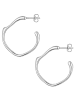 Yokoamii Creolen aus Messing in silber