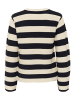 Soaked in Luxury Strickpullover SLLidya Lockere Passform in Navy & White Stripe