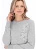 usha BLACK LABEL Women Sweater in light grey melange