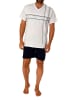 NORMANN Shorty Schlafanzug kurzarm Pyjama - 84259 in grau