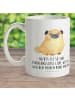 Mr. & Mrs. Panda Kaffeetasse Mops mit Spruch in Weiß