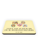 Mr. & Mrs. Panda Magnet Stiefvater Liebe mit Spruch in Gelb Pastell