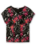 sheego T-Shirt in schwarz-gemustert