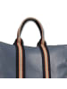 Toscanto Toscanto Cityrucksack Leder, Canvas hellblau ca. 43cm