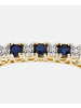 Diamant L'éternel Eternity-Ring aus 375 Gelbgold mit Diamant mit Saphir