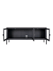 ebuy24 TV Tisch Brisbane Schwarz 130 x 40 cm