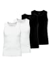 Seidensticker Seidensticker 4er Pack Herren Tank Top in weiss-schwarz