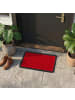 relaxdays Fußmatte "Knoten" in Rot - 60 x 40 cm