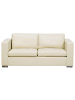 Beliani 3-Sitzer Sofa HELSINKI in Beige/Silber - (W) 186 x (H) 72 x (L) 76 cm