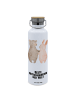 Mr. & Mrs. Panda Trinkflasche Hase Beste Mitbewohnerin der Welt ... in Weiß