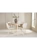 ebuy24 Essgruppe Flora (5-teilig) Whitewash 120 x 120 cm