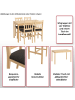 MCW Esszimmer-Set F77, Natur, Polster grau