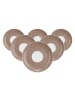 Seltmann Weiden 6er Set Teeuntertassen Liberty Pure Colors in ø 13 cm in Cocoa Brown