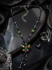 collezione alessandro Kurze Kette " Burga " in schwarz