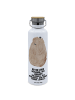 Mr. & Mrs. Panda Trinkflasche Murmeltier mit Spruch in Weiß
