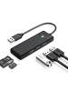 Orico PAPW3AT-U3 USB-Hub mit 4 Anschlüssen (3x USB-A 3.0) und microSD/SD-Kartenleser