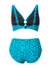 Ulla Popken Bikini in dunkles petrol