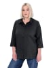 Ulla Popken Hemdbluse in schwarz
