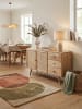 KADIMA DESIGN Sideboard | Mango/Rattan, 140x75x40cm, 3 Schubladen