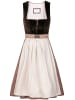 Edelnice Midi Dirndl Theresie Samt Braun in braun