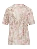 GOLDNER Bequemes Druckshirt im Mustermix in rosé / natur