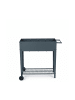 relaxdays Hochbeet in Anthrazit - (B)85 x (H)80 x (T)50 cm