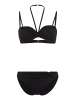 LASCANA Bügel-Bandeau-Bikini in schwarz