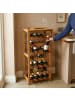 relaxdays Weinregal in Natur - (B)47 x (H)94 x (T)26 cm