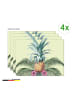 Tischsetmacher.de Tischsets I Platzsets "Ananas mit Palmenblätter" (L)30 x (B)40