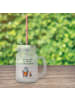 Mr. & Mrs. Panda Mason Jar Pinguin & Maus Wanderer mit Spruch in Transparent